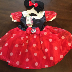 Disney Dresses - Disney Minnie Mouse 6-9Mos Dress w Headband Disney Dresses - Disney Minnie Mouse 6-9Mos Dress w Headband